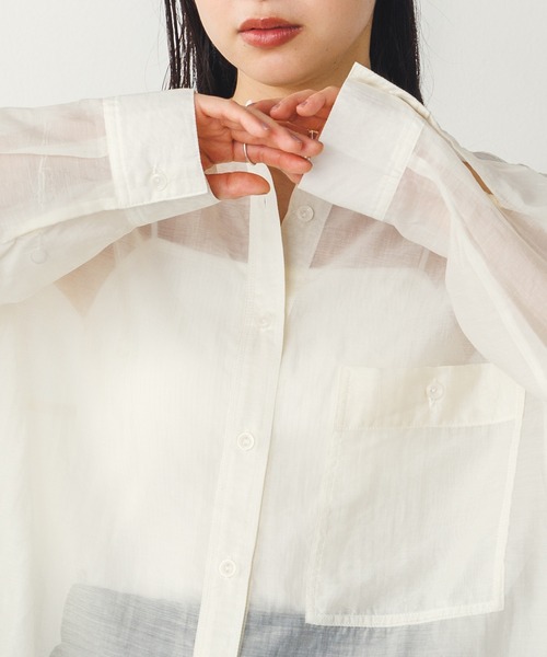 「hunch」 長袖ブラウス FREE アイボリー レディース | hunch | 05