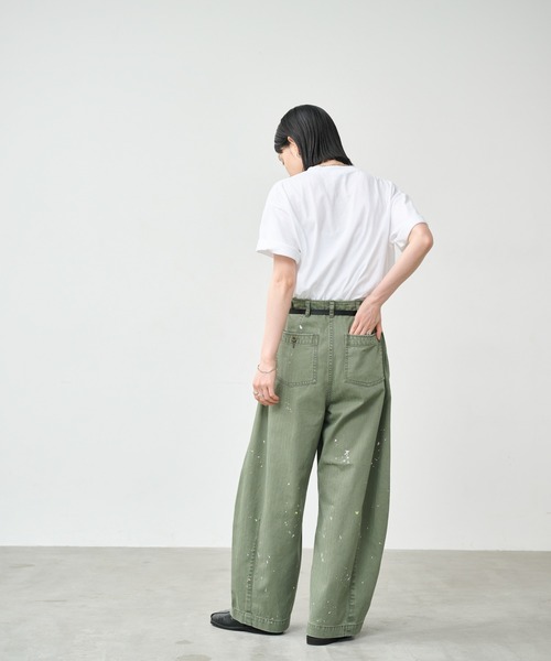 kha:ki（カーキ） パンツ 「KHA:KI / カーキ」ペイントオーバル ワイド