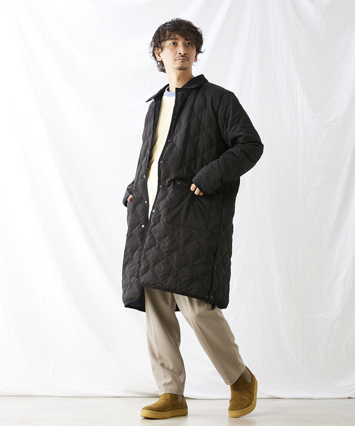 「TAION」 ステンカラーコート「HOUSE HOLDコラボ」 3 カーキ メンズ_画像4