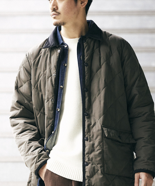 「TAION」 ステンカラーコート「HOUSE HOLDコラボ」 3 カーキ メンズ_画像8