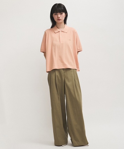 LACOSTE（ラコステ） 半袖シャツ 36 チャコールグレー レディース 