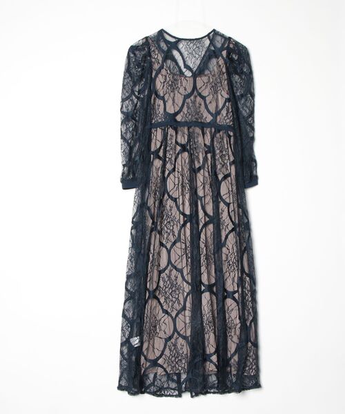 「Dorry Doll」 コンビワンピース M ダークブルー レディース_画像2