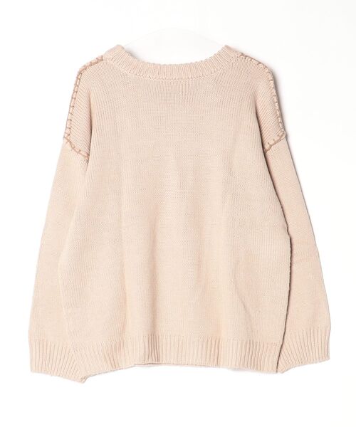 「RETRO GIRL」 長袖ニット FREE ベージュ レディース_画像2