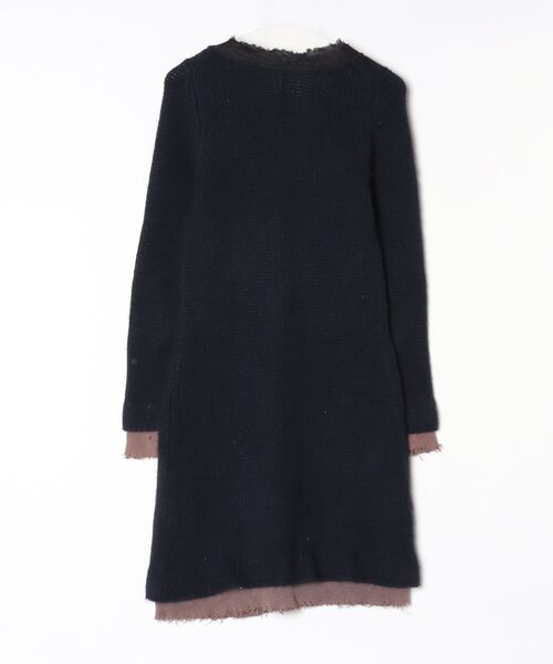 「blanc basque」 ニットカーディガン 38 ネイビー レディース_画像2