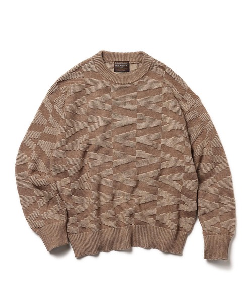 「MR.OLIVE」 長袖ニット MEDIUM グリーン メンズ_画像2