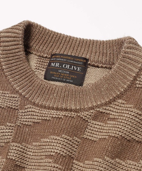「MR.OLIVE」 長袖ニット MEDIUM グリーン メンズ_画像5