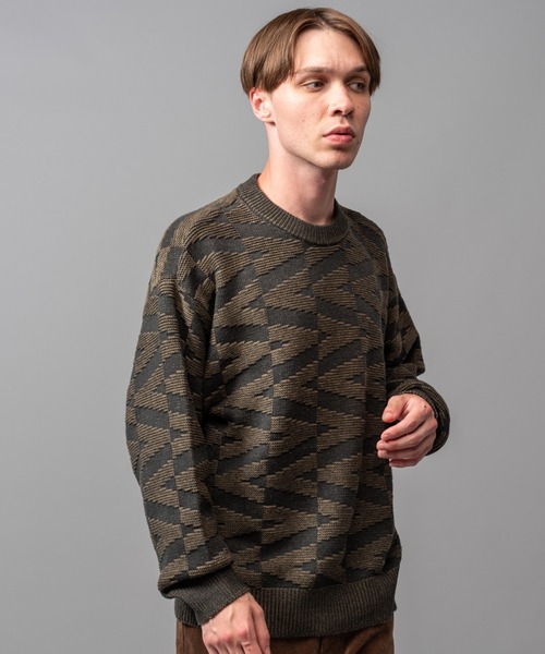 「MR.OLIVE」 長袖ニット MEDIUM グリーン メンズ_画像8