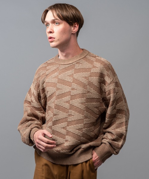 「MR.OLIVE」 長袖ニット MEDIUM グリーン メンズ_画像9