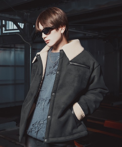 improves（インプローブス） ブルゾン アウター ボア襟 フェイク