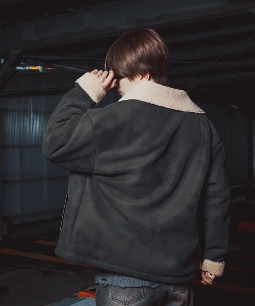 improves（インプローブス） ブルゾン アウター ボア襟 フェイク