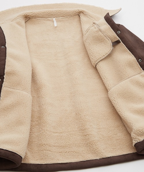 improves（インプローブス） ブルゾン アウター ボア襟 フェイク