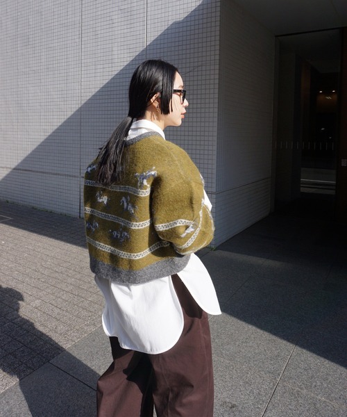 Ameri（アメリ） ニット セーター UND HORSE PATTERN KNIT レディース