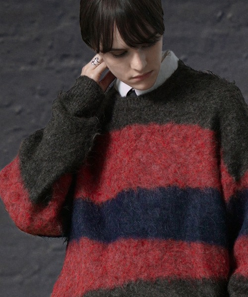 「ENDER PRODUCTS」 長袖ニット L ネイビー メンズ_画像6