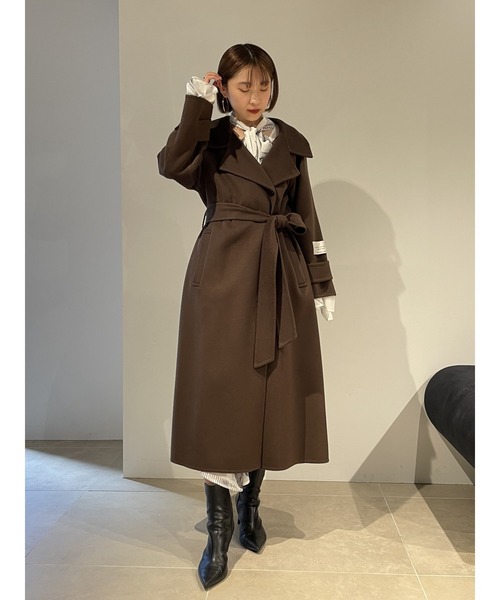 「SNIDEL」 チェスターコート 0 ベージュ レディース_画像4