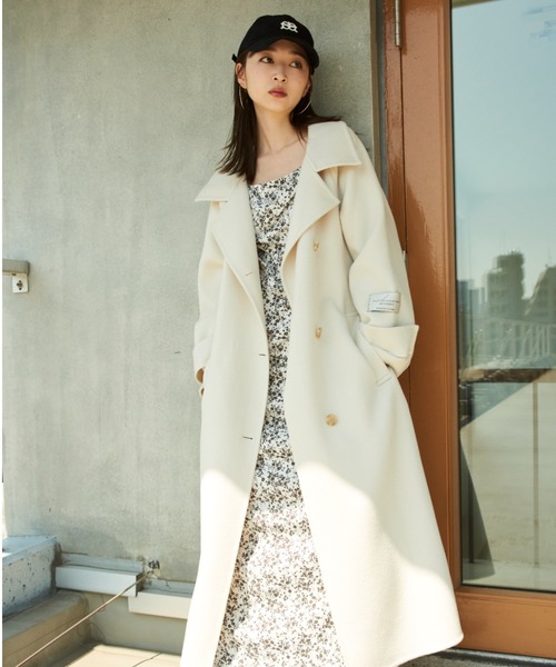 「SNIDEL」 チェスターコート 0 ベージュ レディース_画像5