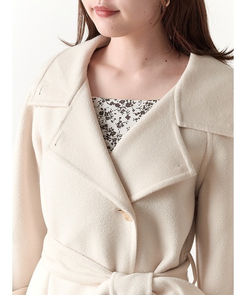 「SNIDEL」 チェスターコート 0 ベージュ レディース_画像8