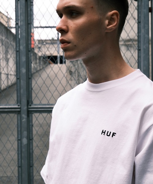 「HUF」 半袖Tシャツ LARGE オレンジ系その他 メンズ_画像5