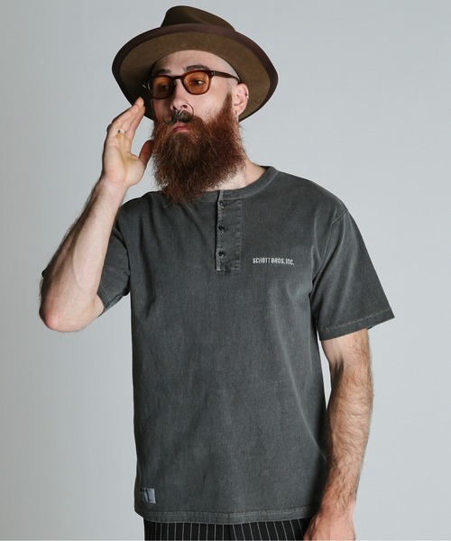 Schott N.Y.C（ショット） ヘンリーネック tシャツ Schott/ショット