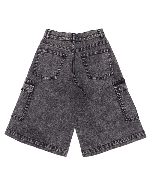 「PUNYUS」 デニムハーフパンツ 4 ブラック レディース_画像9