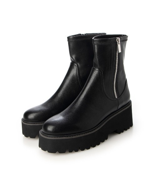 「EVOL」 ショートブーツ LL ブラック レディース_画像9