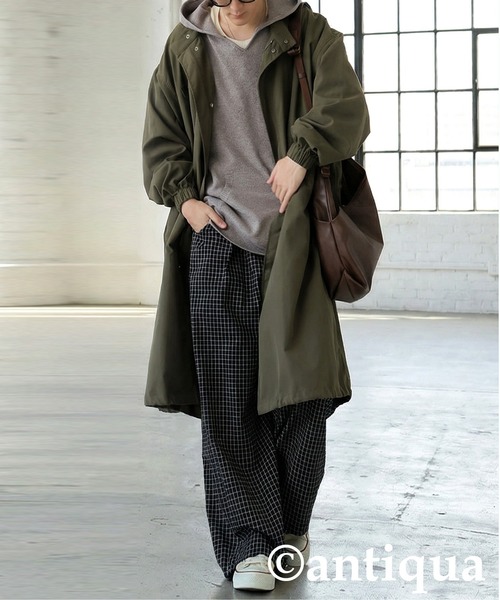 antiqua（アンティカ） パンツ チェック柄 ワイドパンツ レディース