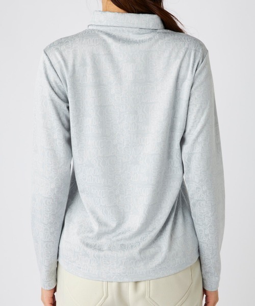 「marie claire」 長袖ポロシャツ MEDIUM ライトピンク レディース_画像5