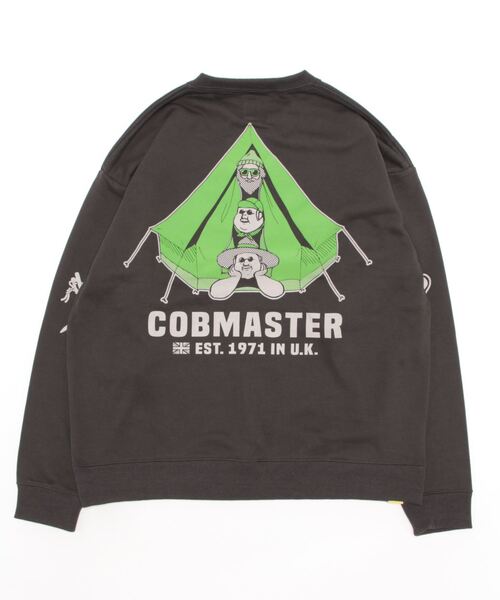 「go slow caravan」 「COBMASTER」スウェットカットソー LARGE グレー メンズ_画像4