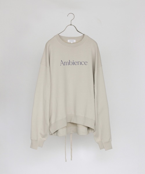 「AIMNAIM」 スウェットカットソー LARGE ダークブラウン メンズ