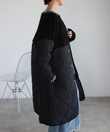 「TRIANGLE PALETTE」 ノーカラーコート FREE アイボリー レディースの画像3