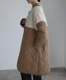 「TRIANGLE PALETTE」 ノーカラーコート FREE アイボリー レディースの画像8