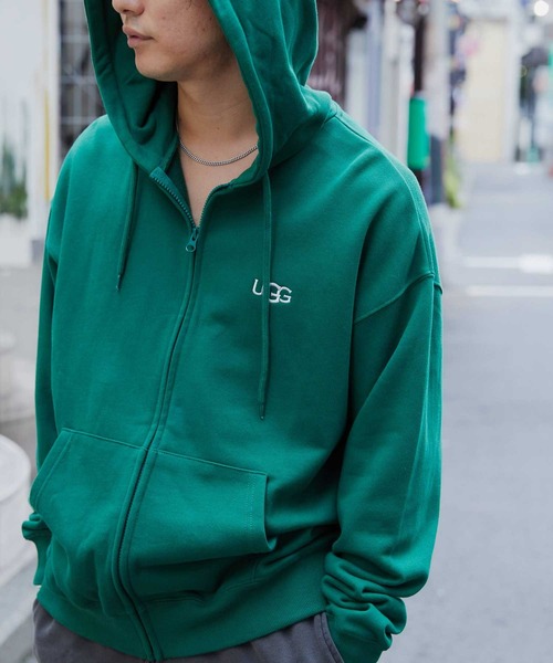 UGG Australia（アグオーストラリア） 「UGG」 ジップアップパーカー M