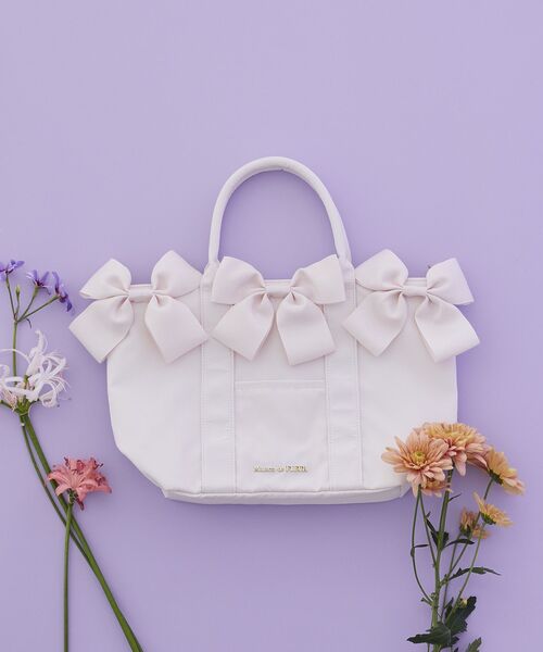 Maison de FLEUR（メゾンドフルール） トートバッグ ボリュームリボン