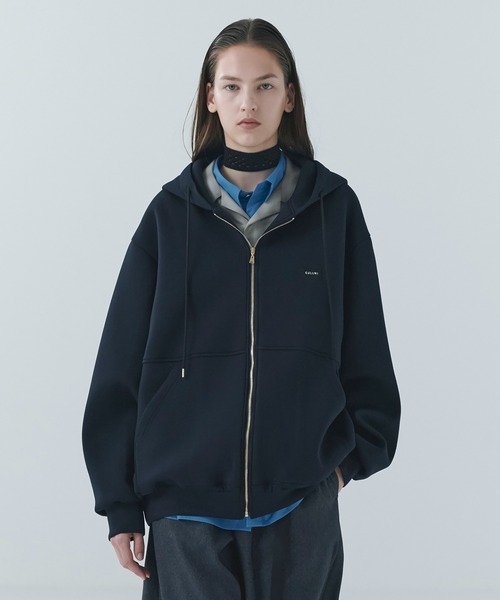 クルニ パーカー サイズ2 M レディース - CULLNI（クルニ） パーカー CULLNI Logo Embroidery Hoodie メンズ