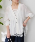 uvカット ブラウス シャツ 体型カバー/軽量...の詳細画像3