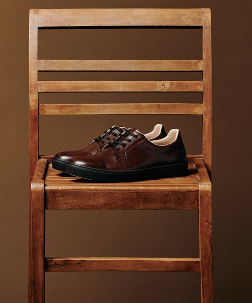 「Gently」 デッキシューズ 25.5cm ダークブラウン メンズ_画像3