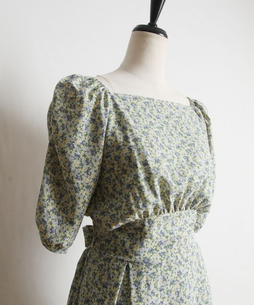 「tocco closet」 半袖ワンピース M ミント レディース_画像2