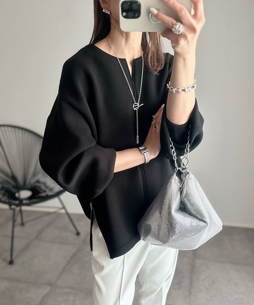 「Emma Taylor」 長袖カットソー FREE グレー レディース_画像2