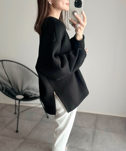 「Emma Taylor」 長袖カットソー FREE グレー レディース_画像3