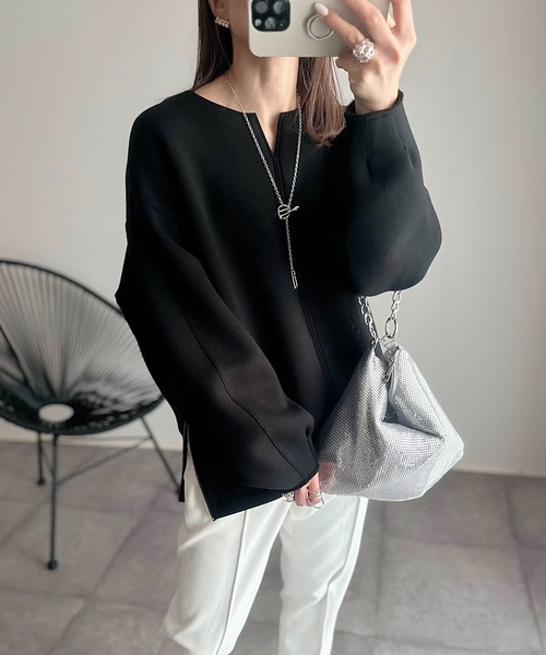 「Emma Taylor」 長袖カットソー FREE グレー レディース_画像6