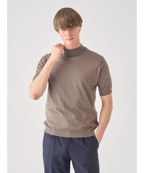 JOHN SMEDLEY（ジョンスメドレー） セーター ニット モックネック半袖