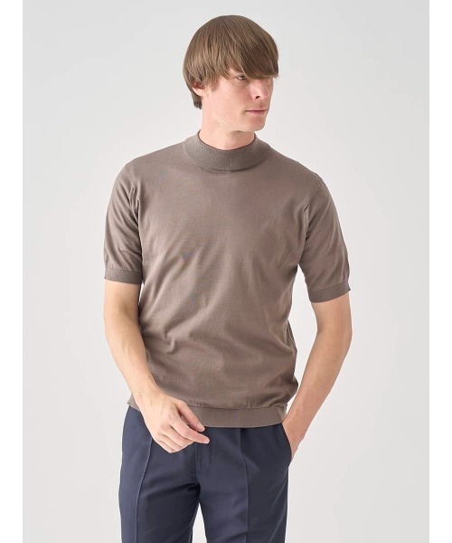JOHN SMEDLEY（ジョンスメドレー） セーター ニット モックネック半袖