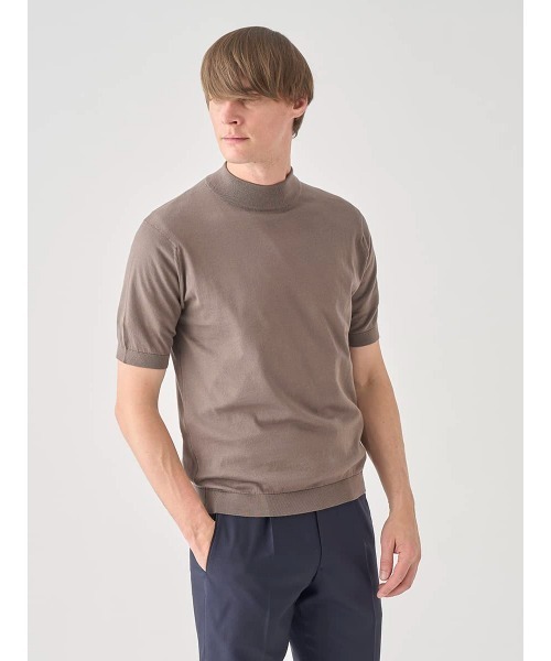 JOHN SMEDLEY（ジョンスメドレー） セーター ニット モックネック半袖