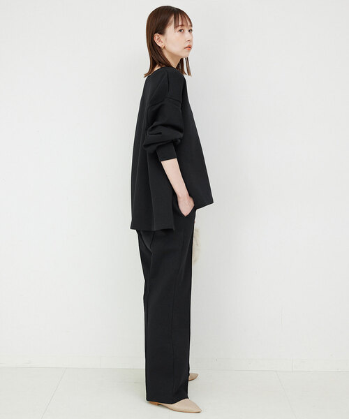 「SLOBE IENA」 イージーパンツ 36 ネイビー レディース_画像5