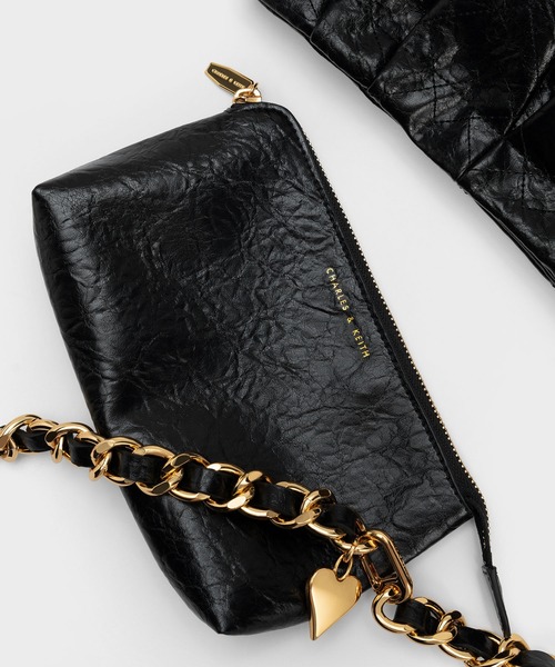 「CHARLES & KEITH」 2WAYバッグ L スミクロ レディース