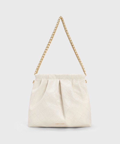 「CHARLES & KEITH」 2WAYバッグ L スミクロ レディース