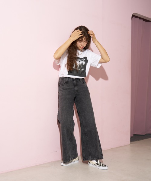 「501」 デニムパンツ 23inch ライトブルー レディース_画像5