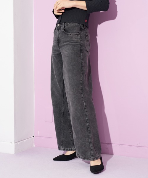 「501」 デニムパンツ 23inch ライトブルー レディース_画像9