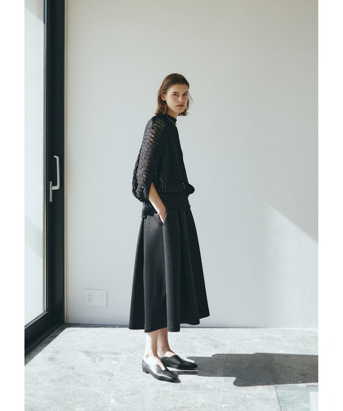 「MIESROHE」 フレアスカート 1 ブラウン レディース_画像3