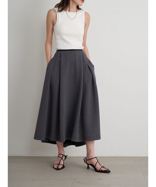 「MIESROHE」 フレアスカート 1 ブラウン レディース_画像10