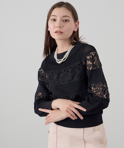 「ANAYI」 長袖ニット 38 ホワイト レディース_画像3